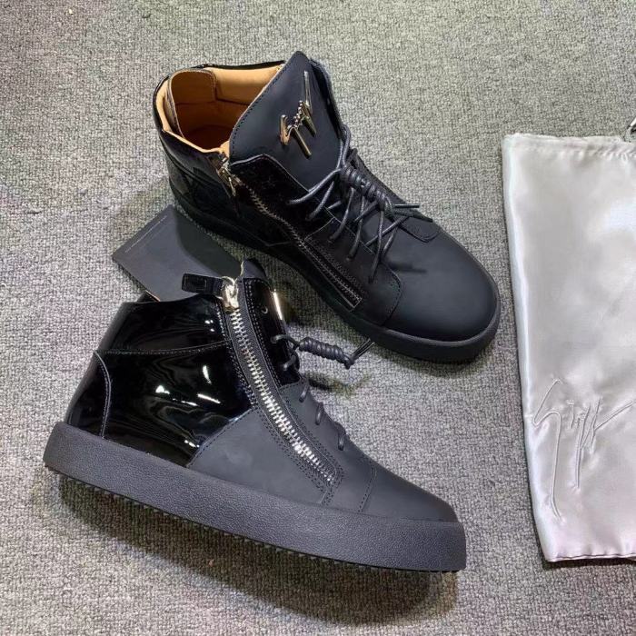 Giuseppe Zanotti Mens Shoes Luxury Brand High Top Sneakers Coby