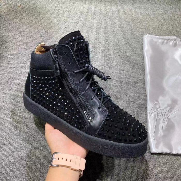 Giuseppe Zanotti Mens Shoes Luxury Brand High Top Sneakers Coby