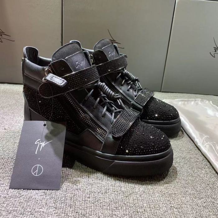 Giuseppe Zanotti Mens Shoes Luxury Brand High Top Sneakers Coby