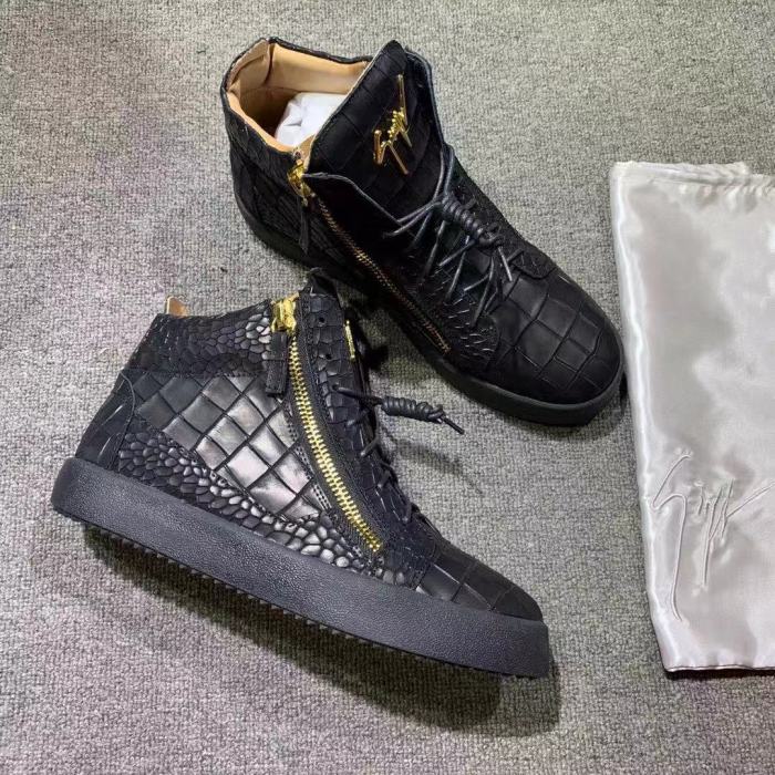 Giuseppe Zanotti Mens Shoes Luxury Brand High Top Sneakers Coby
