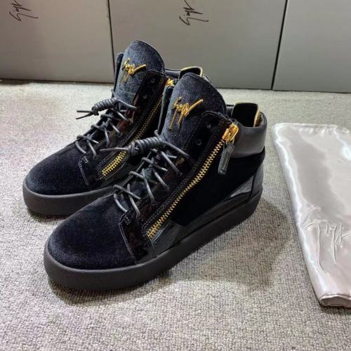Giuseppe Zanotti Mens Shoes Luxury Brand High Top Sneakers Coby