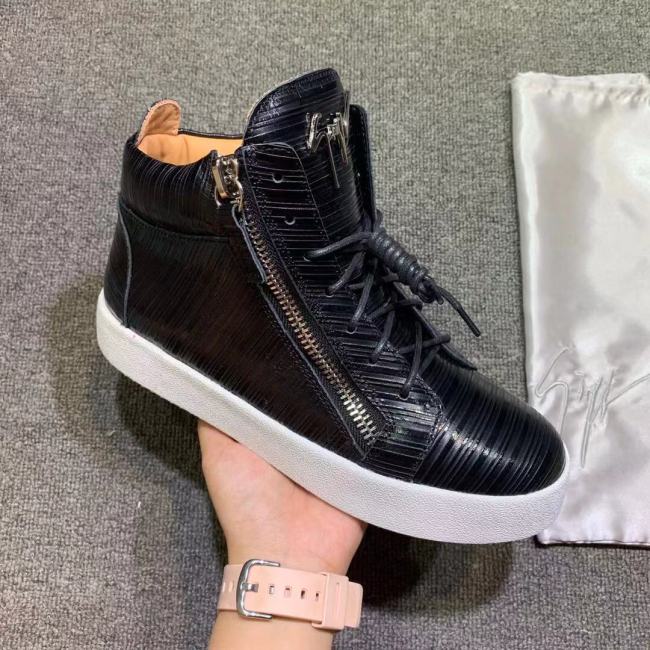 Giuseppe Zanotti Mens Shoes Luxury Brand High Top Sneakers Coby