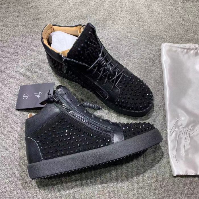 Giuseppe Zanotti Mens Shoes Luxury Brand High Top Sneakers Coby