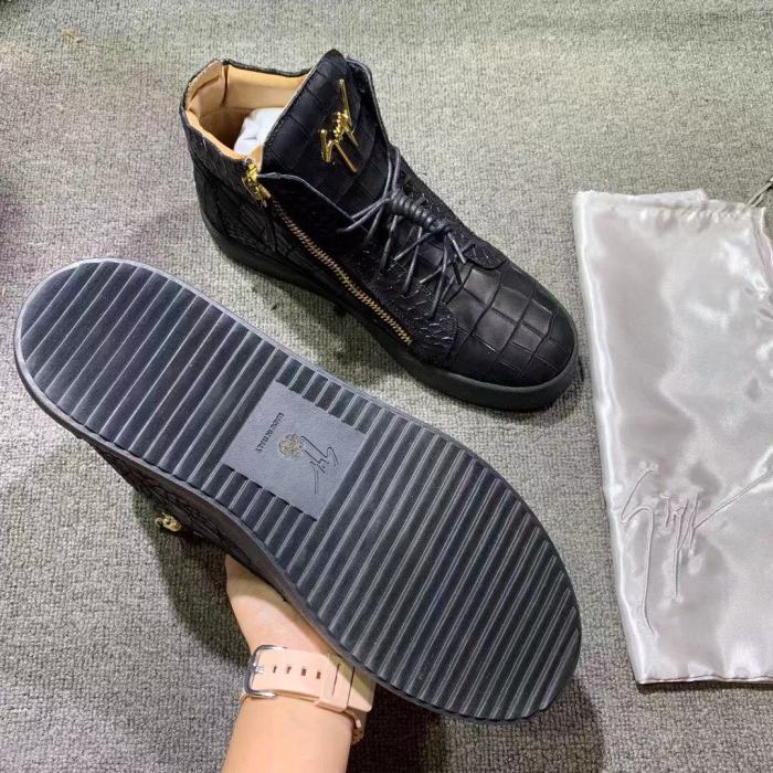 Giuseppe Zanotti Mens Shoes Luxury Brand High Top Sneakers Coby