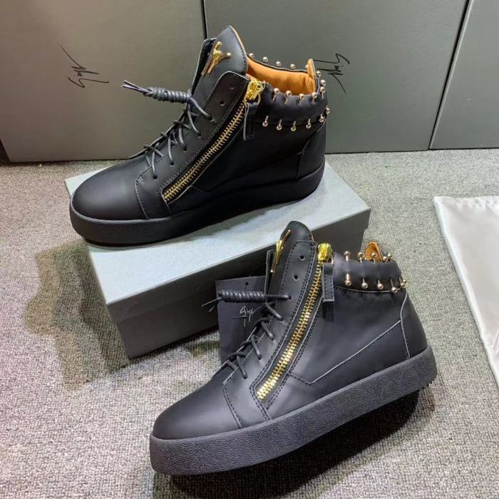 Giuseppe Zanotti Mens Shoes Luxury Brand High Top Sneakers Coby
