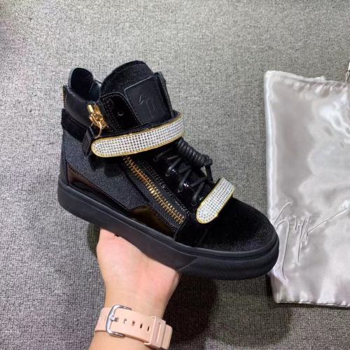 Giuseppe Zanotti Mens Shoes Luxury Brand High Top Sneakers Coby