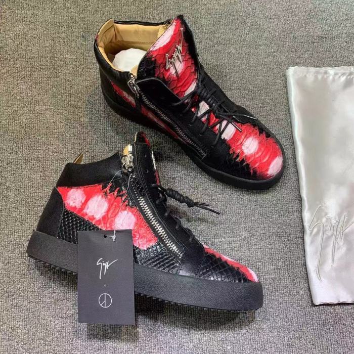 Giuseppe Zanotti Mens Shoes Luxury Brand High Top Sneakers Coby