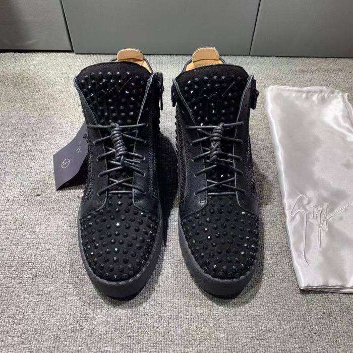 Giuseppe Zanotti Mens Shoes Luxury Brand High Top Sneakers Coby