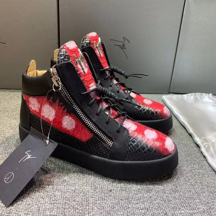 Giuseppe Zanotti Mens Shoes Luxury Brand High Top Sneakers Coby