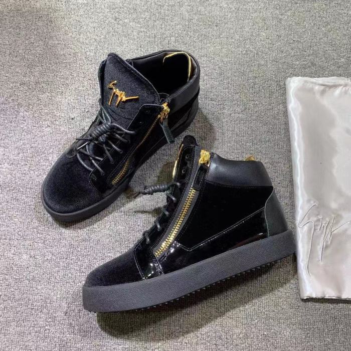 Giuseppe Zanotti Mens Shoes Luxury Brand High Top Sneakers Coby