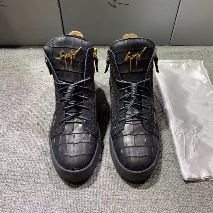 Giuseppe Zanotti Mens Shoes Luxury Brand High Top Sneakers Coby