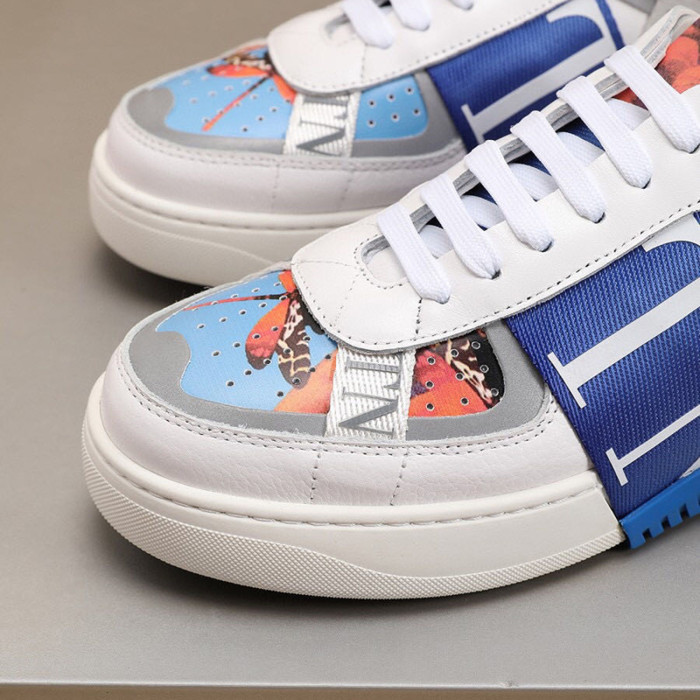 Valentino Men Shoes Fashion Design Luxury Brand Calfskin VL7N Sneaker With Bands