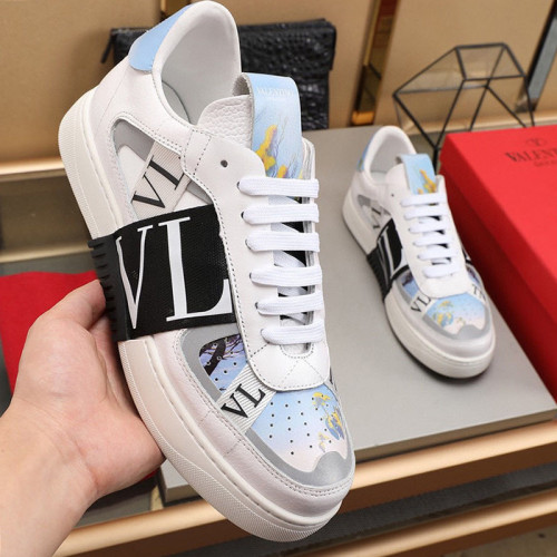Valentino Men Shoes Fashion Design Luxury Brand Calfskin VL7N Sneaker With Bands