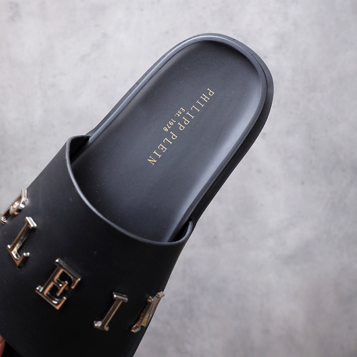 Philipp Plein Men Shoes Fashion Design Luxury Brand Flip Flop Slippers Sandals with Original Box