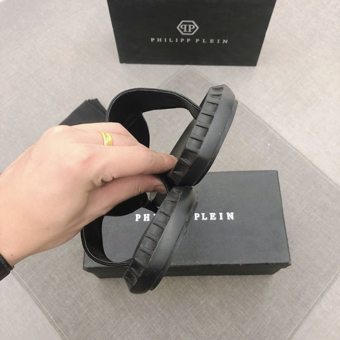 Philipp Plein Men Shoes Fashion Design Luxury Brand Flip Flop Slippers Sandals with Original Box