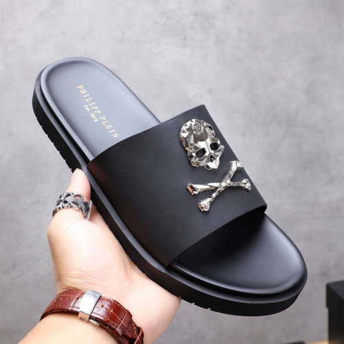 Philipp Plein Men Shoes Fashion Design Luxury Brand Flip Flop Slippers Sandals with Original Box