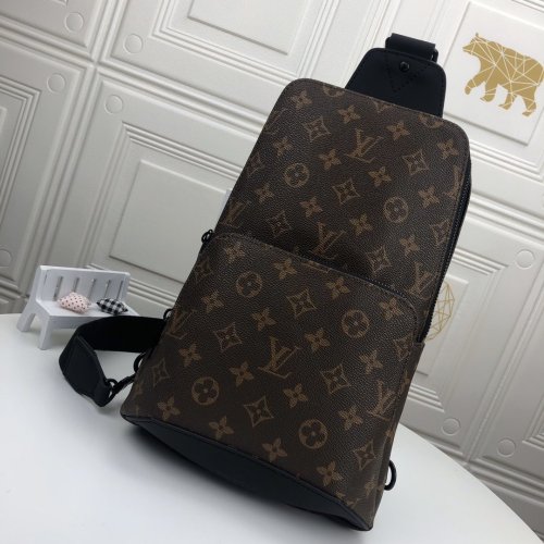 Louis Vuitton Mens Bags Luxury Brand Fashion Type Avenue Sling Bag M45897 with Original Box Monogram Macassar coated canvas