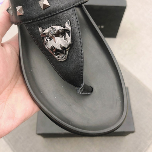Philipp Plein Men Shoes Fashion Design Luxury Brand Flip Flop Slippers Sandals with Original Box