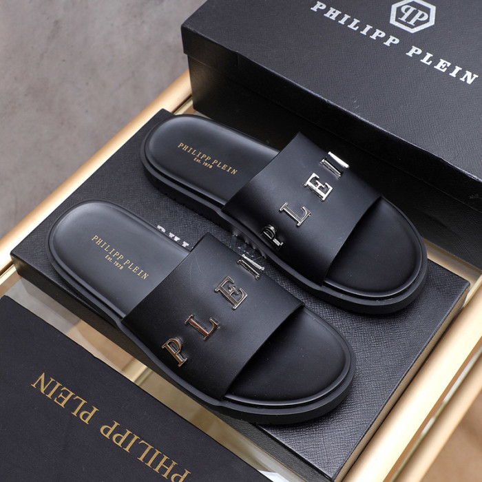 Philipp Plein Men Shoes Fashion Design Luxury Brand Flip Flop Slippers Sandals with Original Box