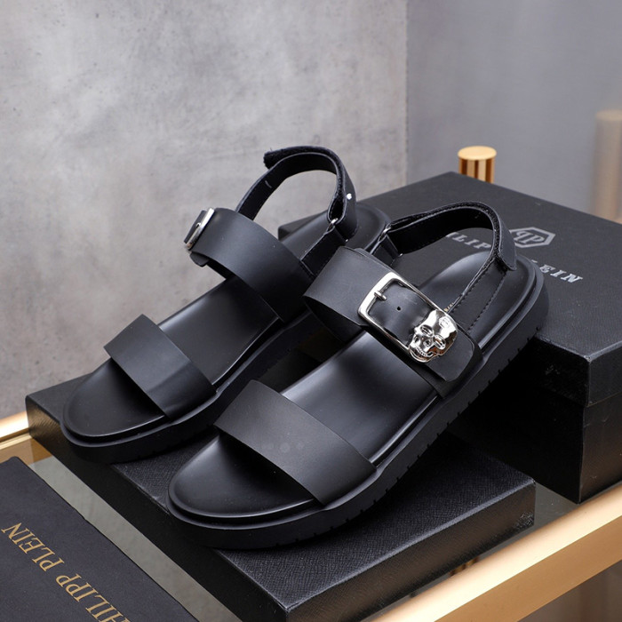 Philipp Plein Men Shoes Fashion Design Luxury Brand Flip Flop Slippers Sandals with Original Box