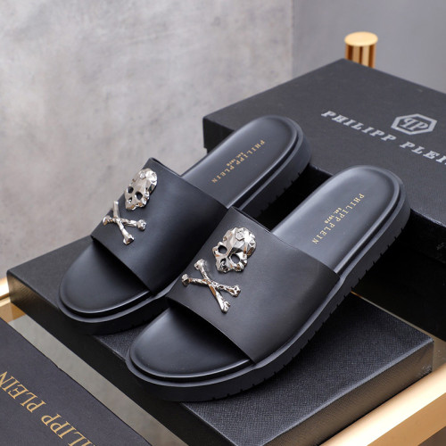 Philipp Plein Men Shoes Fashion Design Luxury Brand Flip Flop Slippers Sandals with Original Box