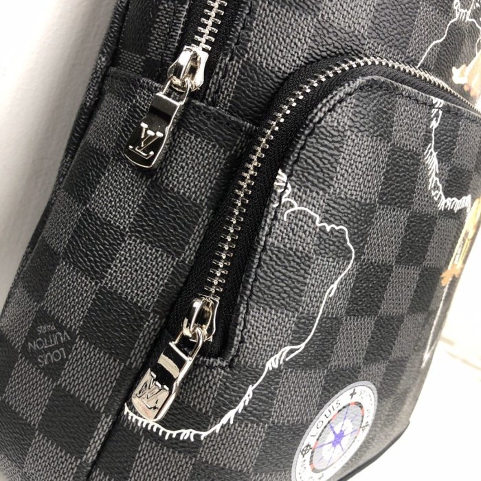 Louis Vuitton Mens Bags Luxury Brand Fashion Type Avenue Sling Bag with Original Box