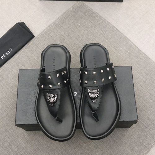Philipp Plein Men Shoes Fashion Design Luxury Brand Flip Flop Slippers Sandals with Original Box