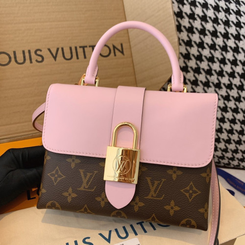 Louis Vuitton Womens Bags Luxury Brand Fashion Handbags Crossbody Bags Type LOCKY BB Rose Poudre M44080