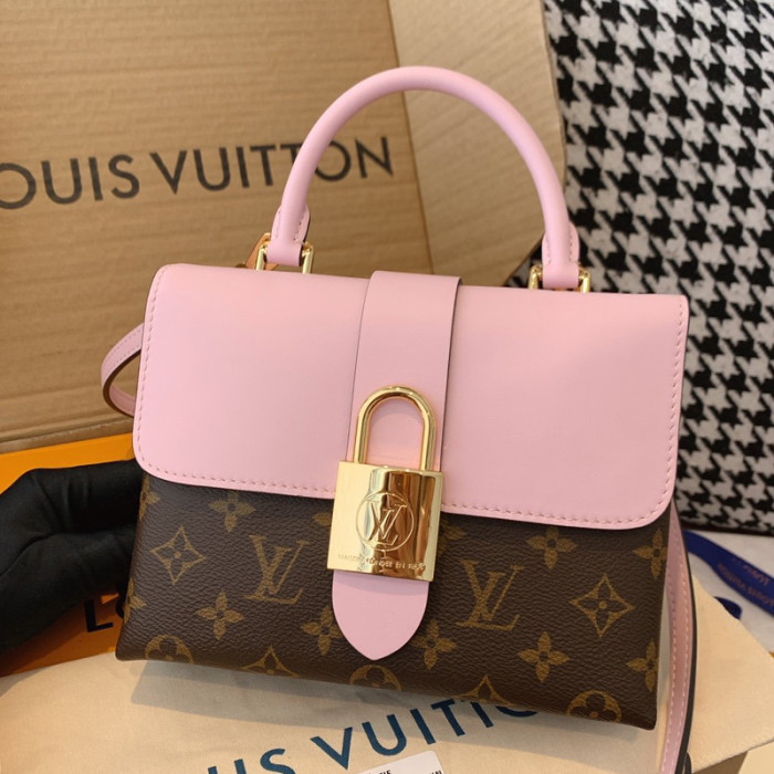 Louis Vuitton Womens Bags Luxury Brand Fashion Handbags Crossbody Bags Type LOCKY BB Rose Poudre M44080
