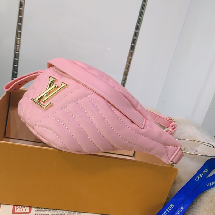 Louis Vuitton Womens Bags Luxury Brand Fashion Waist Bags LOUIS VUITTON NEW WAVE BUMBAG Rose