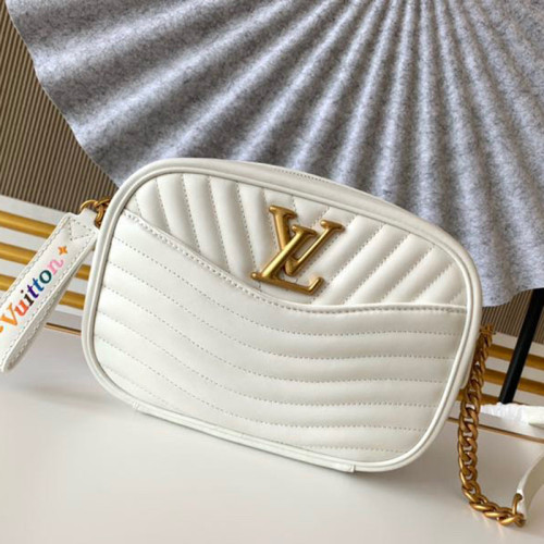 Louis Vuitton Womens Bags Luxury Brand Fashion LOUIS VUITTON NEW WAVE CAMERA BAG Snow M53863