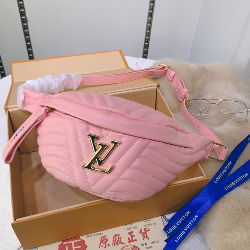 Louis Vuitton Womens Bags Luxury Brand Fashion Waist Bags LOUIS VUITTON NEW WAVE BUMBAG Rose
