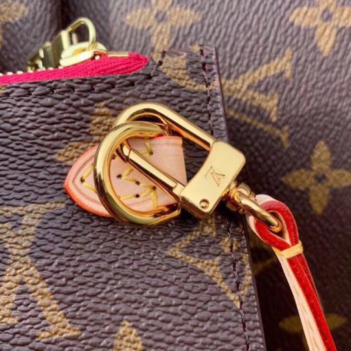 Louis Vuitton Womens Bags Luxury Brand Fashion Type NEVERFULL MM Pivoine Pink Handbags M41178 Monogram Canvas