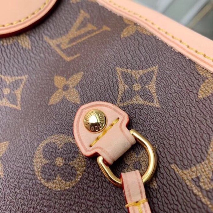 Louis Vuitton Womens Bags Luxury Brand Fashion Type NEVERFULL MM Cerise Red Monogram Canvas Handbags M41177