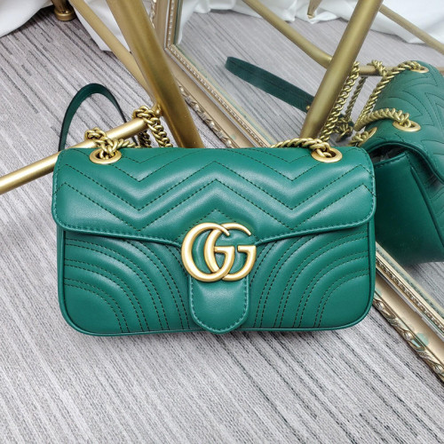 Gucci Womens Bag Crossbody Luxury GG Marmont Small Shoulder Bag Leather Luxury Brand
