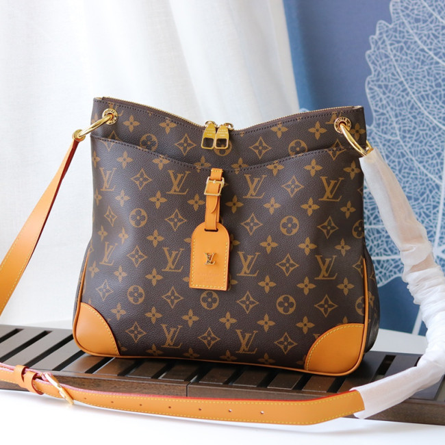 Louis Vuitton Womens Bags Luxury Brand Fashion Type ODÉON MM Natural Monogram coated canvas M45355 with Original Box