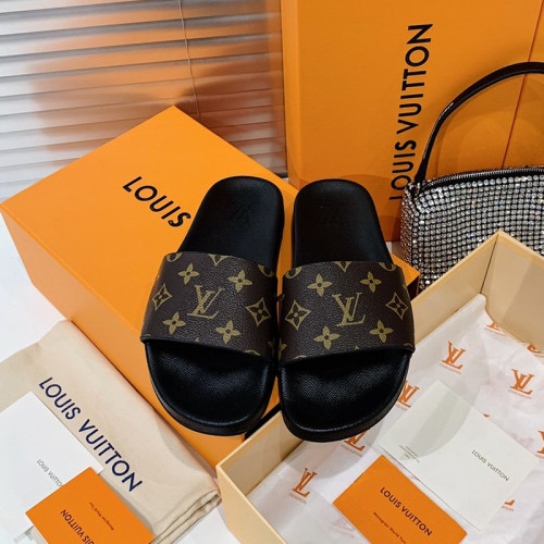 Louis Vuitton Men Shoes Slippers Sandals Flip Flop Luxury Brand WATERFRONT MULE 1A3PSD