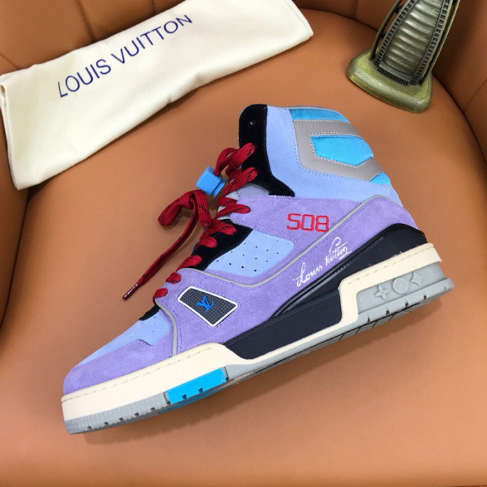 Louis Vuitton Men Shoes Fashion Design Luxury Brand LV TRAINER SNEAKER BOOT 1A7R0R