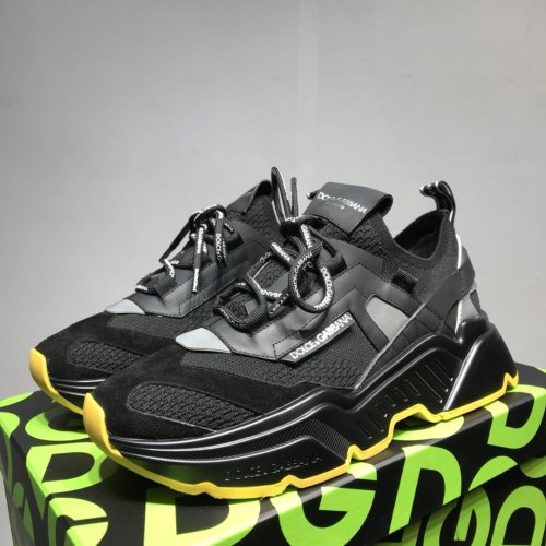 Dolce&Gabbana Men Shoes Fashion Luxury Daymaster Sneakers In Stretch Knit Fabric Reflectable
