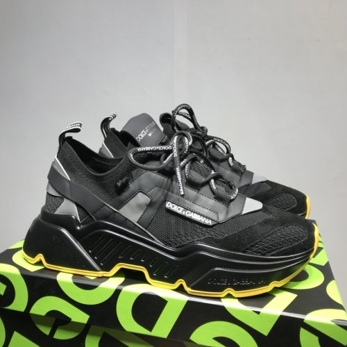 Dolce&Gabbana Men Shoes Fashion Luxury Daymaster Sneakers In Stretch Knit Fabric Reflectable