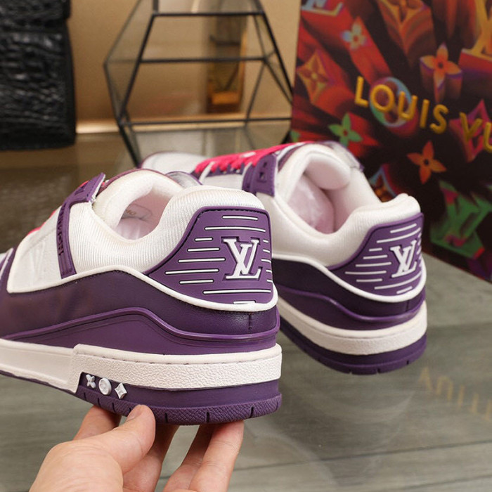 Louis Vuitton Men Shoes Fashion Sneakers Breathable LV TRAINER SNEAKER Luxury Brand