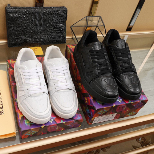 Louis Vuitton Men Shoes Fashion Sneakers Breathable LV TRAINER SNEAKER Luxury Brand