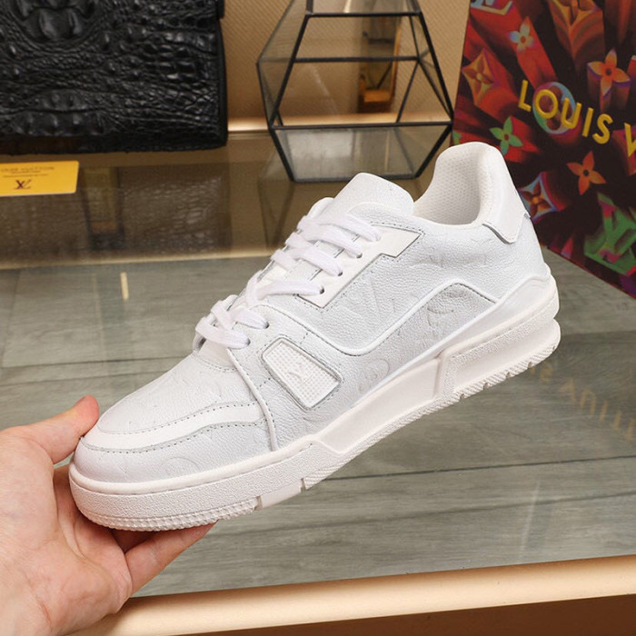 Louis Vuitton Men Shoes Fashion Sneakers Breathable LV TRAINER SNEAKER Luxury Brand