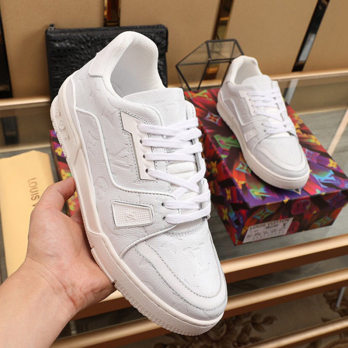 Louis Vuitton Men Shoes Fashion Sneakers Breathable LV TRAINER SNEAKER Luxury Brand