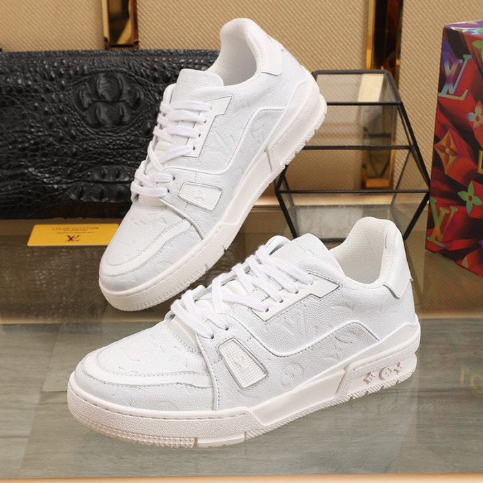 Louis Vuitton Men Shoes Fashion Sneakers Breathable LV TRAINER SNEAKER Luxury Brand