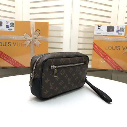 Louis Vuitton Mens Bags Luxury Brand Fashion Type KASAI CLUTCH Monogram Macassar Canvas M42838