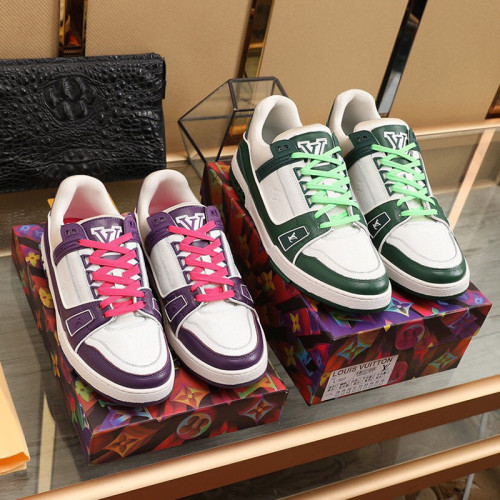 Louis Vuitton Men Shoes Fashion Sneakers Breathable LV TRAINER SNEAKER Luxury Brand