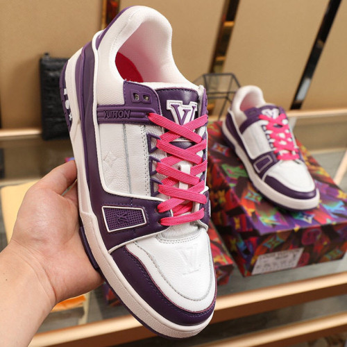 Louis Vuitton Men Shoes Fashion Sneakers Breathable LV TRAINER SNEAKER Luxury Brand