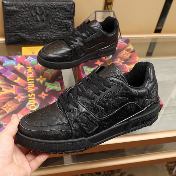 Louis Vuitton Men Shoes Fashion Sneakers Breathable LV TRAINER SNEAKER 1A7WEP