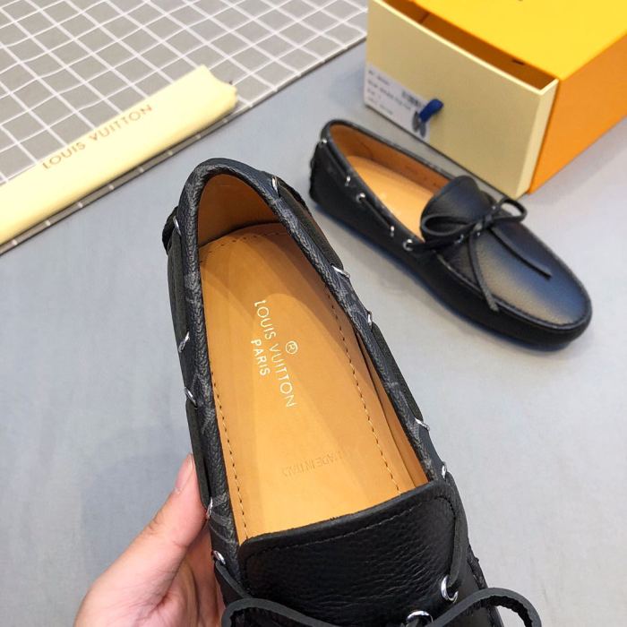 Louis Vuitton Men Shoes Fashion Casual Design Slip On Design Leather MOCASSIN